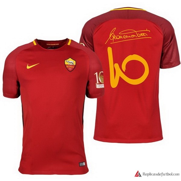 Camiseta AS Roma Primera equipación Totti 10 2017-2018
